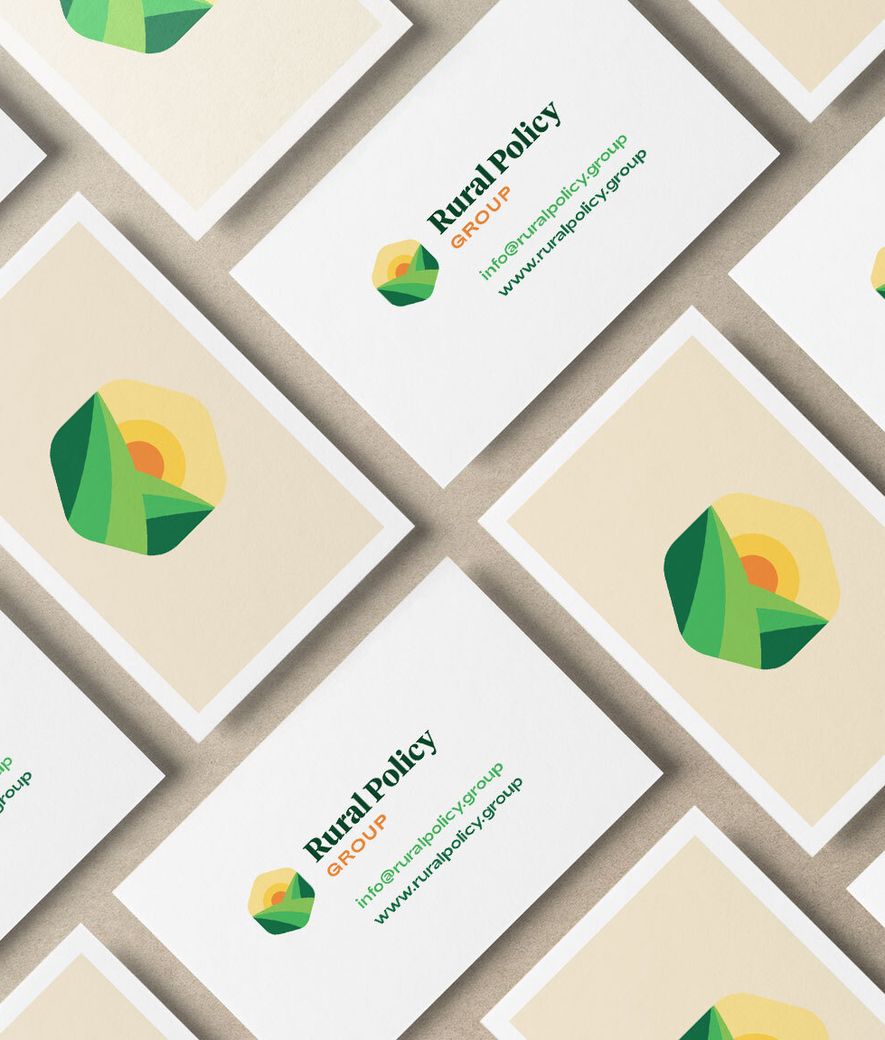 Rural Policy Group Business Cards Mockup