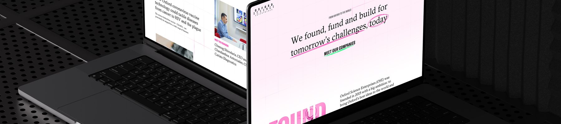 Oxford Science Enterprises Mockup