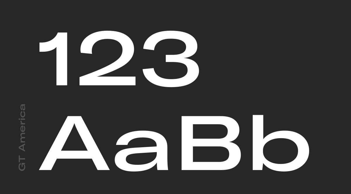 GT America Type Specimen